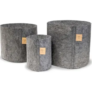 Květináč Root Pouch Charcoal 12l