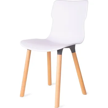 Jídelní židle Židle Duo wood Carrara 50,3 x 46,3 x 80,9 cm, bílá