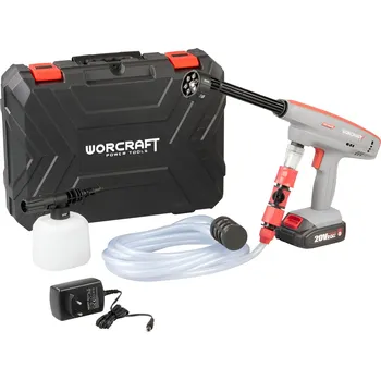Vysokotlaký čistič Myčka AKU 2Ah,nabíječka Worcraft CPC-S20LiEM ShareSYS
