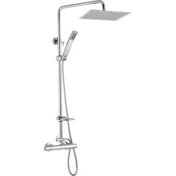 Sprchový set JB Sanitary Sprchová sestava s termostatickou baterií s horním vývodem, 20x20cm, s příslušenstvím, 150 mm, chrom, ST 61 011 05 1