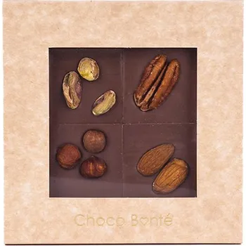 Čokoláda Choco Bonté Mléčná čokoláda s ořechy - 4 čtverečky
