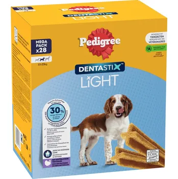 Pamlsek pro psa Multibalení (112 kusů) Pedigree Dentastix Light: Dental Chews pro střední psy (10 - 25 kg) pamlsky pro psy