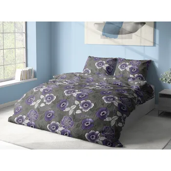 Povlečení Aaryans bavlněné povlečení Rosehip fialové 140x200/70x90cm