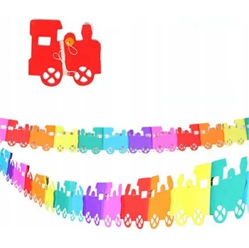 Narozeninová girlanda banner narozeniny vlak vláček