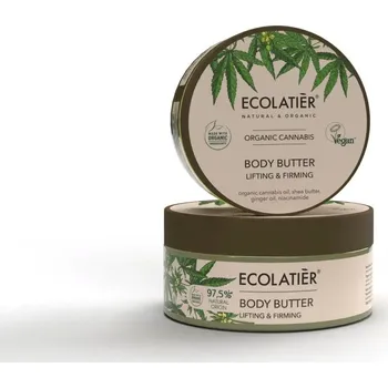 Tělový krém Zpevňující tělové máslo Organic Cannabis - 200 ml - Ecolatier
