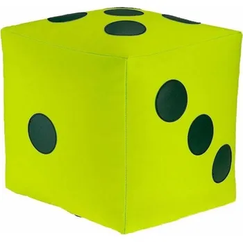 Taburet Dětský taburet KOSTKA 35 cm - zelená + tmavězelená