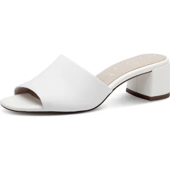 Dámské pantofle Dámské pantofle na podpatku Tamaris 1-27204-42 100 bílé 38