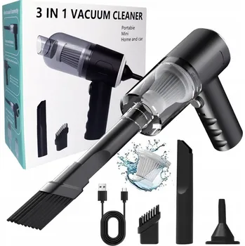 Vysavač Vysavač Bezdrátový Bezsáčkový Mini Auto + Koncovky 120W