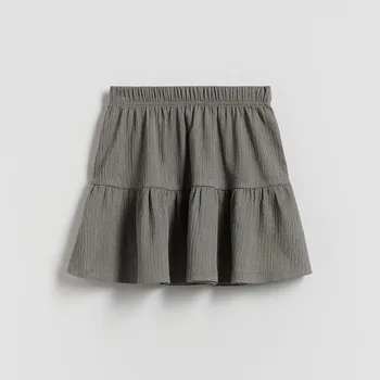 Dětská móda Reserved - Strukturovaná sukně - tmavě šedá - 388FW-90X - 388FW-90X-U12