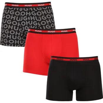 Boxerky 3PACK pánské boxerky HUGO vícebarevné (50545674 979) M Možnost vrácení zboží ZDARMA do 120 dnů!