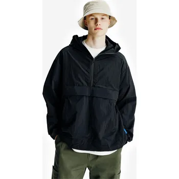 Cyklistická bunda DECATHLON Pánská větruodolná bunda | Lifetech M ČERNÁ