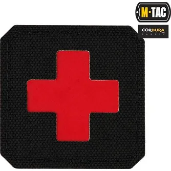 M-TAC nášivka MEDIC CROSS LASER CUT - různé barvy Barva: Black/Red