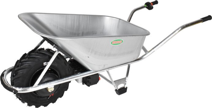 Motúčko STANDARD POWER - elektrické kolečko Pozinkovaná korba 100 l Pneumatika 16 cm Pozinkovaný rám