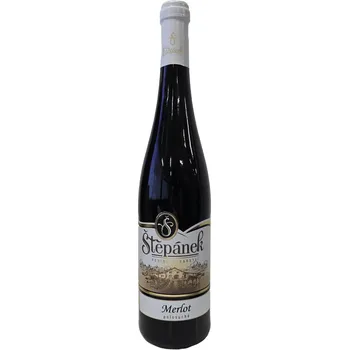 Víno Merlot, 2023, zemské, polosuché, Vinařství Štěpánek, 0,75l