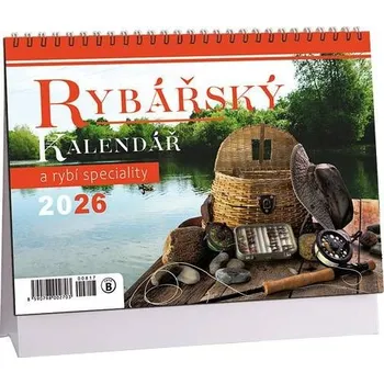 Kalendář ARIA-CARDS Kalendář stolní 14denní Rybář, rybí speciality 2026 / 23cm x 16cm / K817