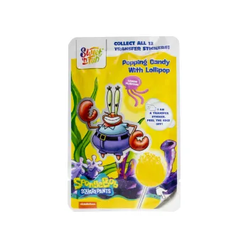 Bonbon Sponge Bob lízátko 15g popping candy
