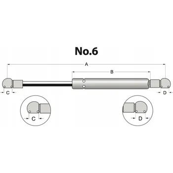 Posilovač řízení STABILUS PLYNOVÁ VZPĚRA