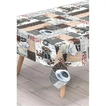 ubrus Ubrus PVC 80A ranní káva návin 20 m x 140 cm