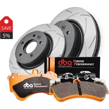 Brzda na kolo DBA Brzdový Kit 4000 Series T3 Drážkování & Xtreme Performance Brzdový destičky DBA42959S-2063XP