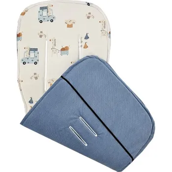 Eko - Vložka do kočárku (slunečník) ŽIRAFA/MODRÁ