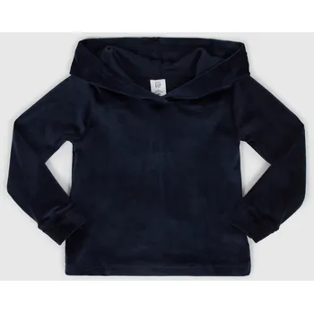 Chlapecká mikina GAP Dětská velurová mikina - Holky GAP černá 2147159