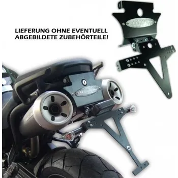 Držák SPZ HSM Držák SPZ YAMAHA MT03 06-13, nastavitelný, černý, s držákem odrazky