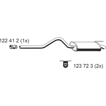 Tlumič výfuku Zadní tlumič výfuku ERNST 642019