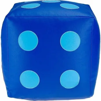 Taburet Dětský taburet KOSTKA 50 cm - modrá + světlemodrá