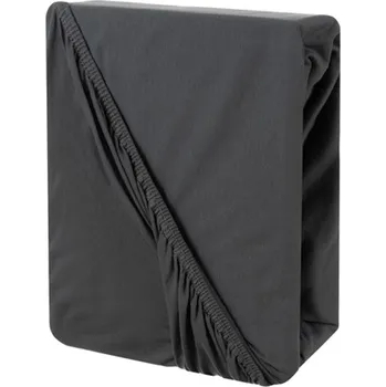 Prostěradlo Bavlněné napínací prostěradlo 180 × 200 cm, šedé