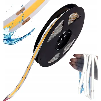 LED páska LED pásek LCOB 12V 8W/M IP65 - Studená bílá