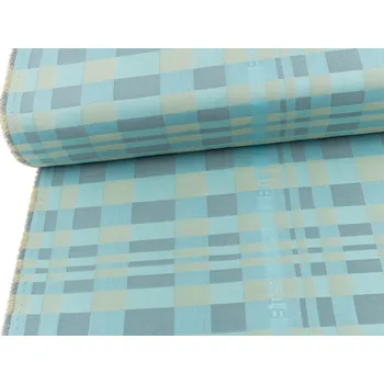 Mirtex Tkanina HUBERT 170/23040 Soldi Kostky šedo-modré šíře 166cm Velkoobchod Ceník: VELKOOBCHOD: po celých rolích, bez odvíjení