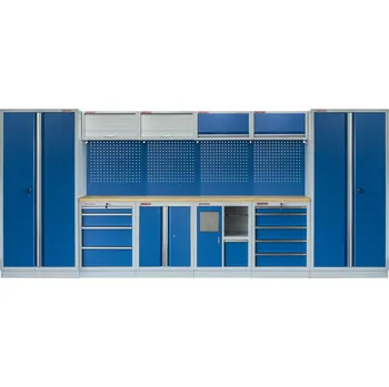 Kvalitní PROFI BLUE dílenský nábytek - 4535 x 2000 x 495 mm - MTGS1301AD