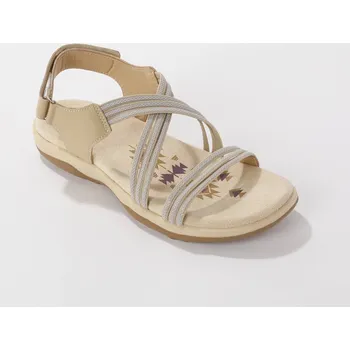 Dámské sandále Sandály s pružnými pásky, na suchý zip béžová 41