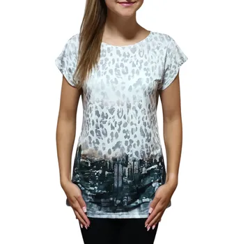 Dámská halenka Delší halenka Pratto se vzorem města velikost pratto: 44