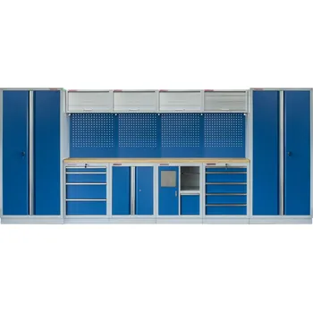 Kvalitní PROFI BLUE dílenský nábytek - 4535 x 2000 x 495 mm - MTGS1301AH