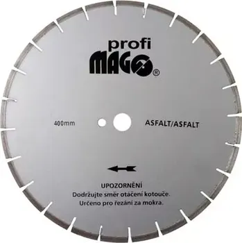 Řezný kotouč Magg DKS400 diamantový kotouč 400x3,6x25,4 mm segmentový na asfalt