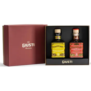 Ocet GIUSTI Modena 1605 Balzamikový ocet 3 GOLD MEDALS & EVO OIL 2 x 250 ml, Giusti - doprava zdarma od 2999 Kč