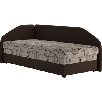 Postel Válenda s čely Torino levá hnědá se vzorem