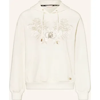 Dámský svetr Liu Jo Dámská Mikina S Kapucí S Ozdobnými Kamínky, krémová, 34