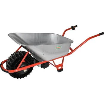 Kolečko Motúčko PLUS POWER - elektrické kolečko Pozinkovaná korba 100 l Standardní rám Lamelová 16 cm