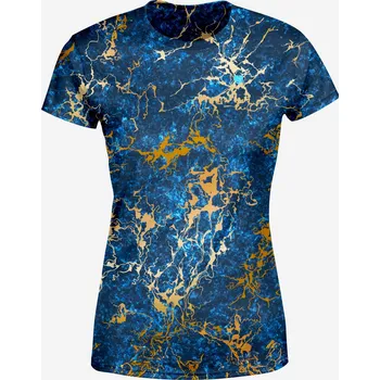 Dámské tričko UTOPY Dámské sportovní tričko Blue Gold Velikost: 6XL