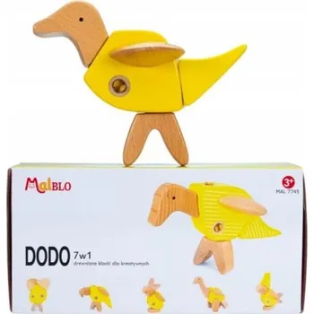 ostatní stavebnice MALBLO Eco DODO 7v1 Dřevěné stavebnice
