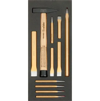 Dláto A_Bahco 1/3 modul, dláto + závlačka ovladač, 11 kusů