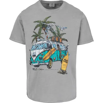 Pánské tričko PitBull West Coast - pánské triko OPEN BEACH šedé 2XL