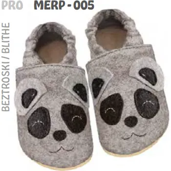 Capáčky Funky monkey capáčky MERP-005 Merino šedá panda Velikost EU: 27, vnitřní délka: 177, vnitřní šířka: 82