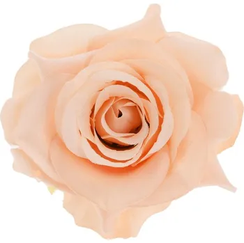 umělá květina Umělý květ, RŮŽE, broskvová, 10cm, 1ks