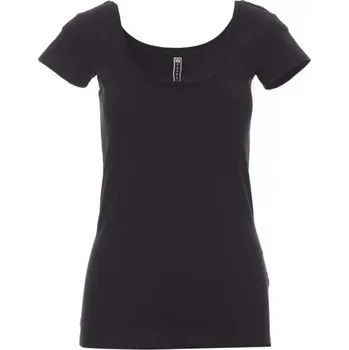 Dámské tričko Payperwear Dámské slim fit tričko Florida s hlubokým výstřihem Barva: Černá, Velikost: XL