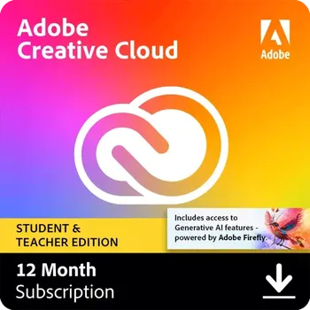 Grafický software Adobe Creative Cloud All Apps, 100 GB - 1 rok pro studenty a učitele