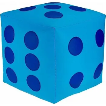 Taburet Dětský taburet KOSTKA 35 cm - světlemodrá + modrá