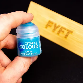 Modelářská barva Citadel Layer: Ahriman Blue 12ml - barva na figurky miniatury